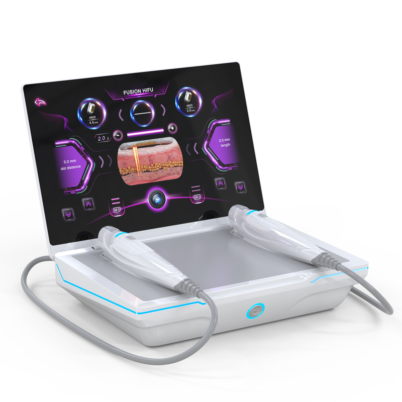Dual Depth Single & Dual Row HIFU Machine Portable Collagen Regeneration Face Lifting Treatment Wrinkle Removal Antiaging Device
