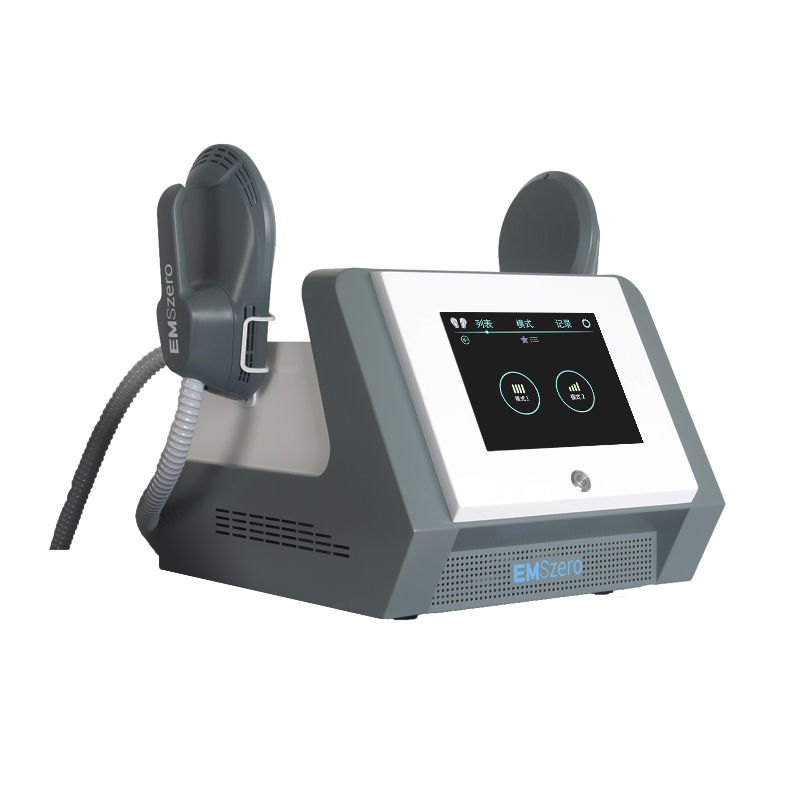 Portable 2 Handle EMS RF Stimulation Muscle Trainer Body Contouring Machine