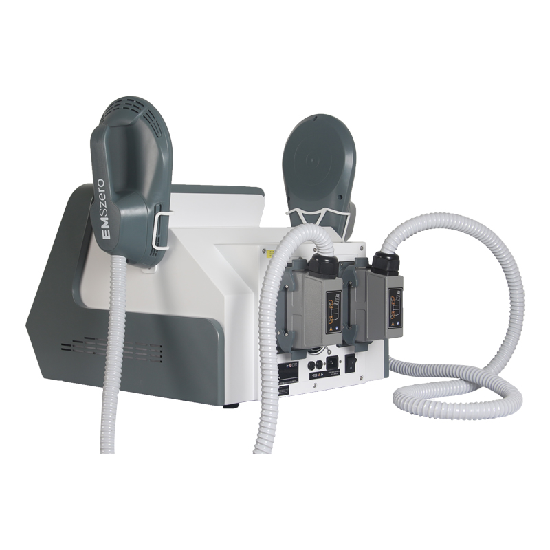 Portable 2 Handle EMS RF Stimulation Muscle Trainer Body Contouring Machine