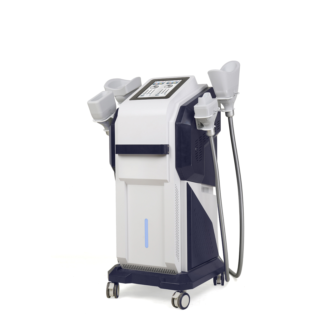 Non-invasive Body Contouring 4 Handle Vertical Diamond Ice Sculpture 360 Degree Cryolipolysis Machine