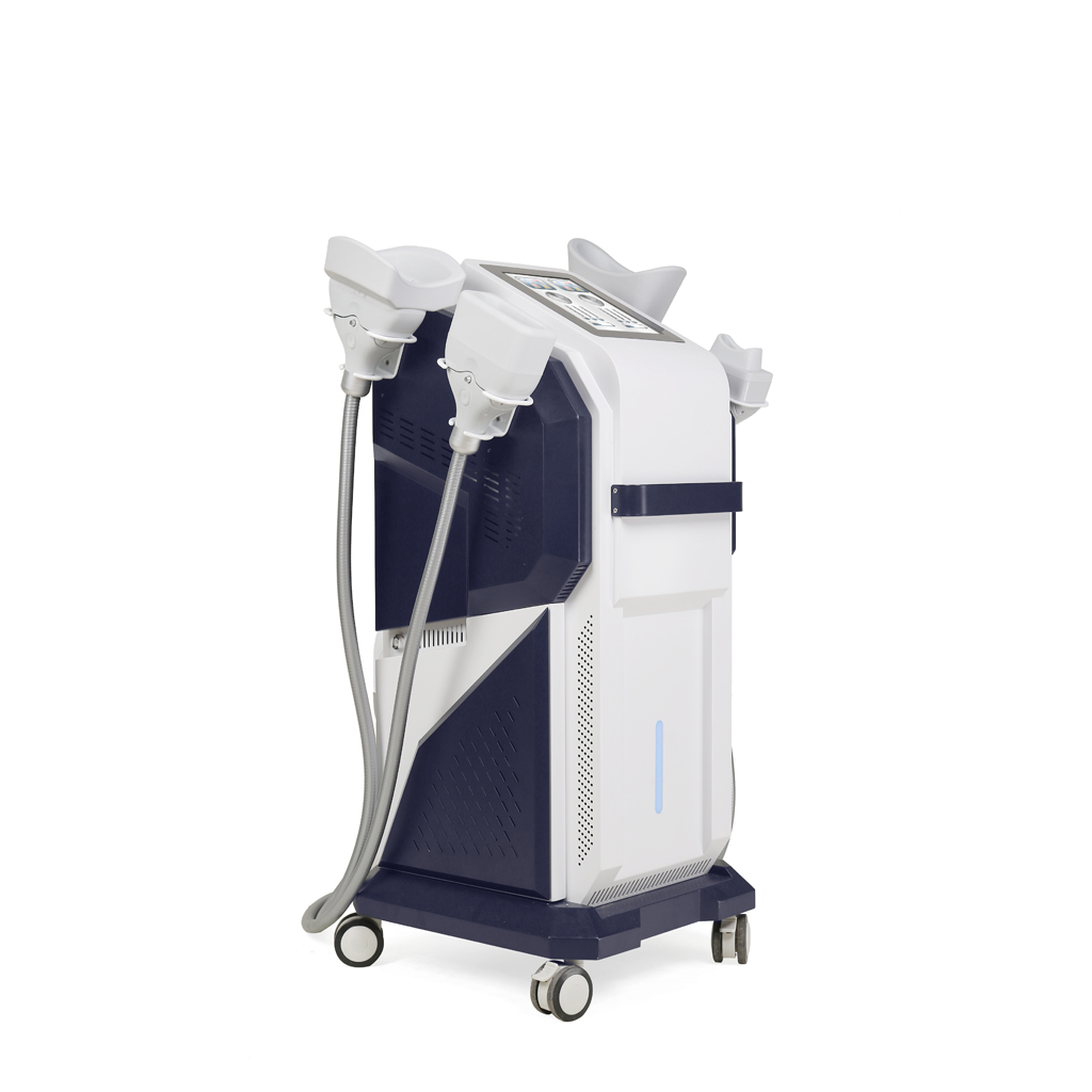 Non-invasive Body Contouring 4 Handle Vertical Diamond Ice Sculpture 360 Degree Cryolipolysis Machine