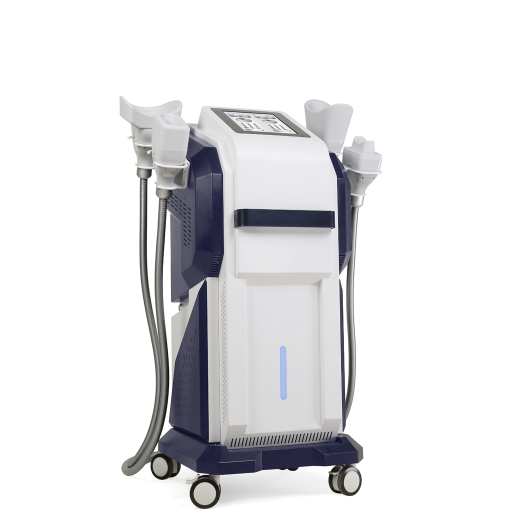 Non-invasive Body Contouring 4 Handle Vertical Diamond Ice Sculpture 360 Degree Cryolipolysis Machine
