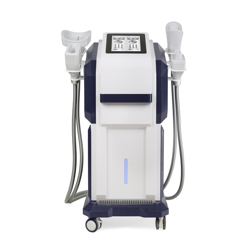 Non-invasive Body Contouring 4 Handle Vertical Diamond Ice Sculpture 360 Degree Cryolipolysis Machine