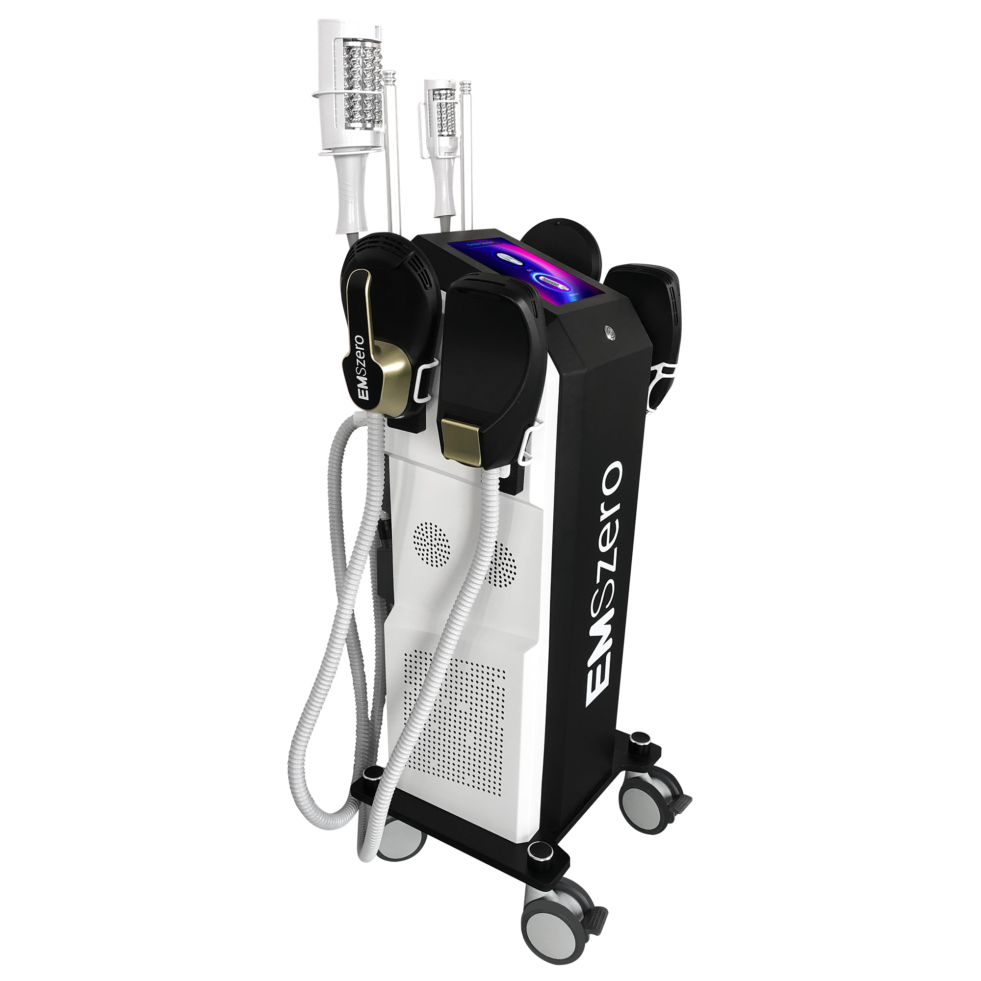 4 Handles RF Muscle Sculpt Fat +Inner Ball Roller Massage Machine