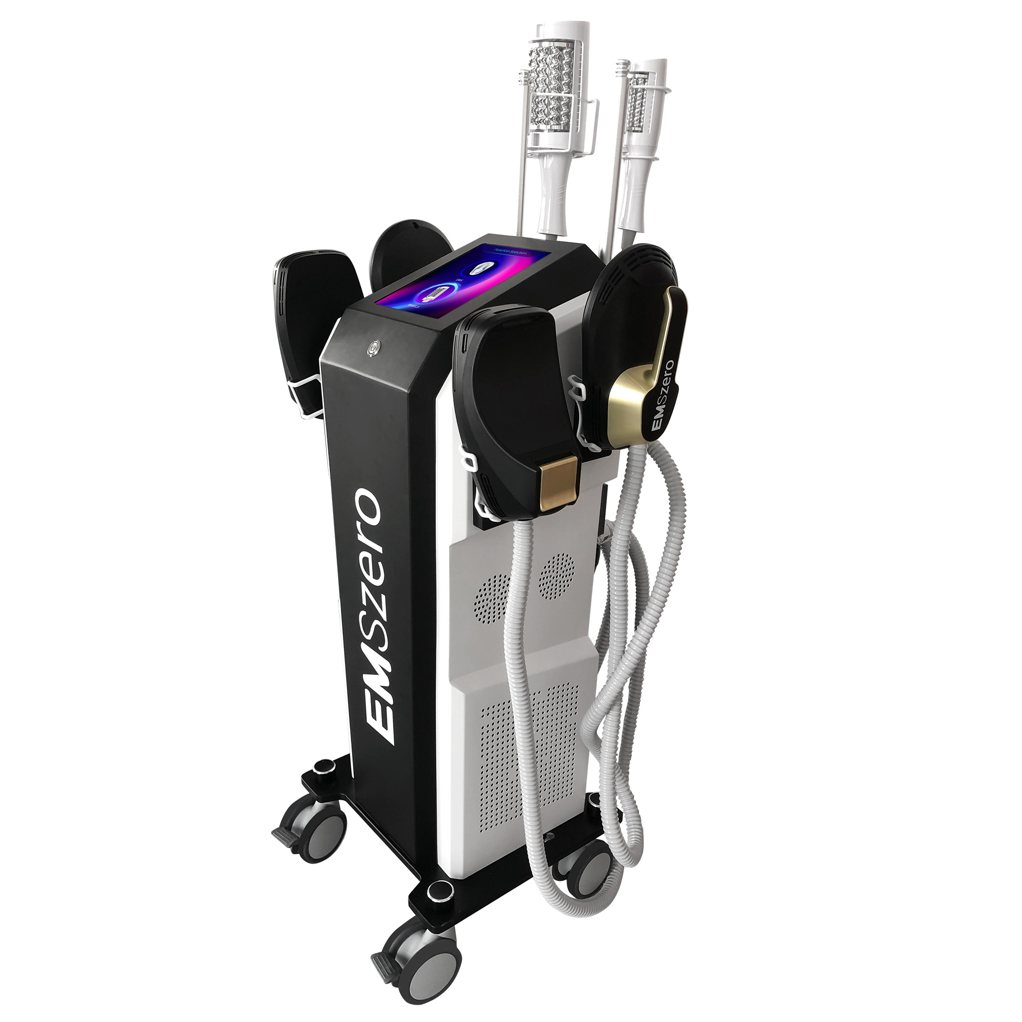 4 Handles RF Muscle Sculpt Fat +Inner Ball Roller Massage Machine