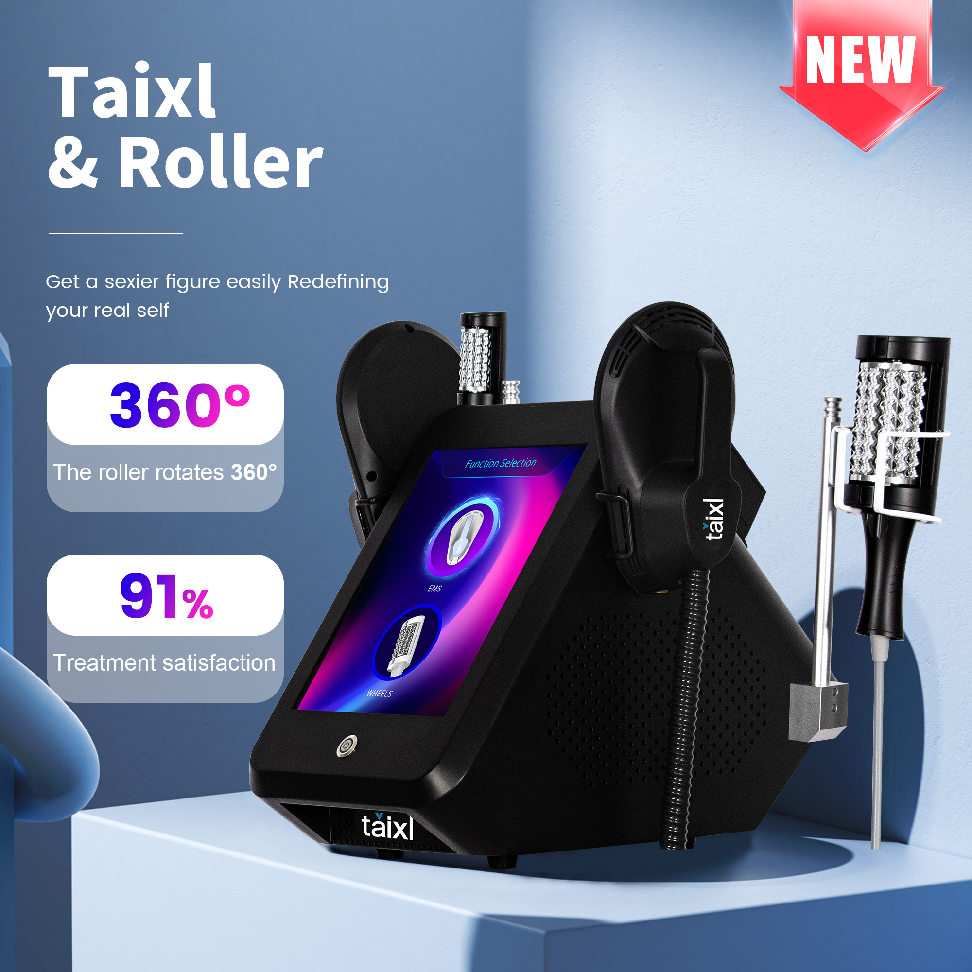 2 In 1 EMS+ Inner Ball Roller Shape Machine