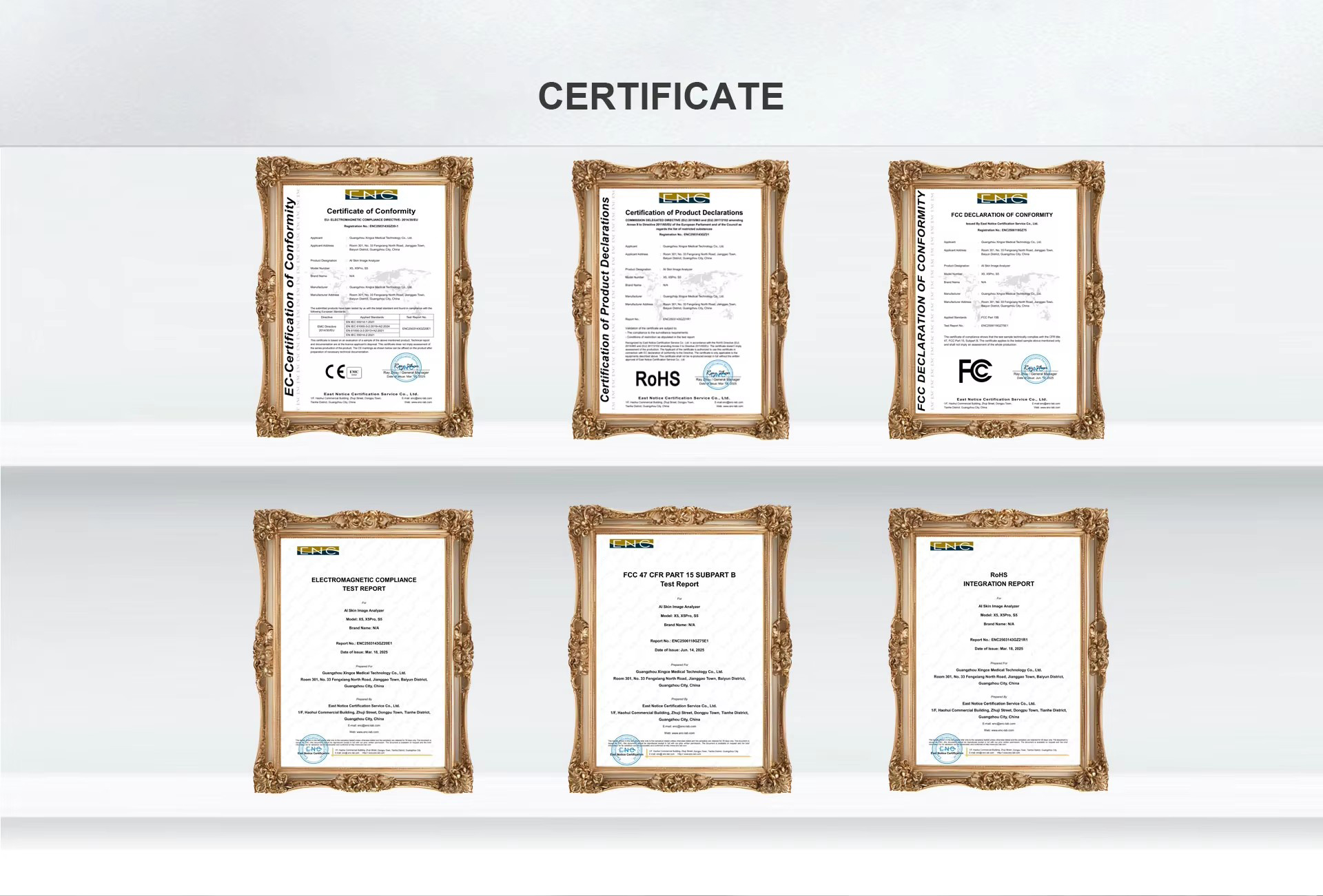 OUR CERTIFICATES