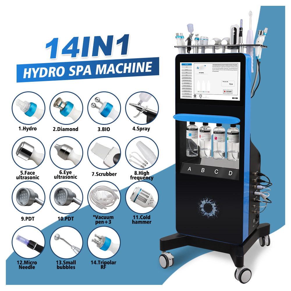 14-in-1 Hydro Spa Machine | Professional Hydro Facial System for Salons OEM ODM
