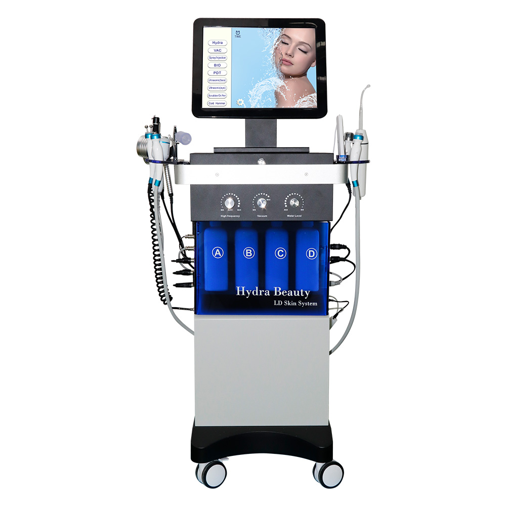 14 in 1 Multifunctional Hydra Facial Machine with Oxygen Jet & RF for Beauty Salons